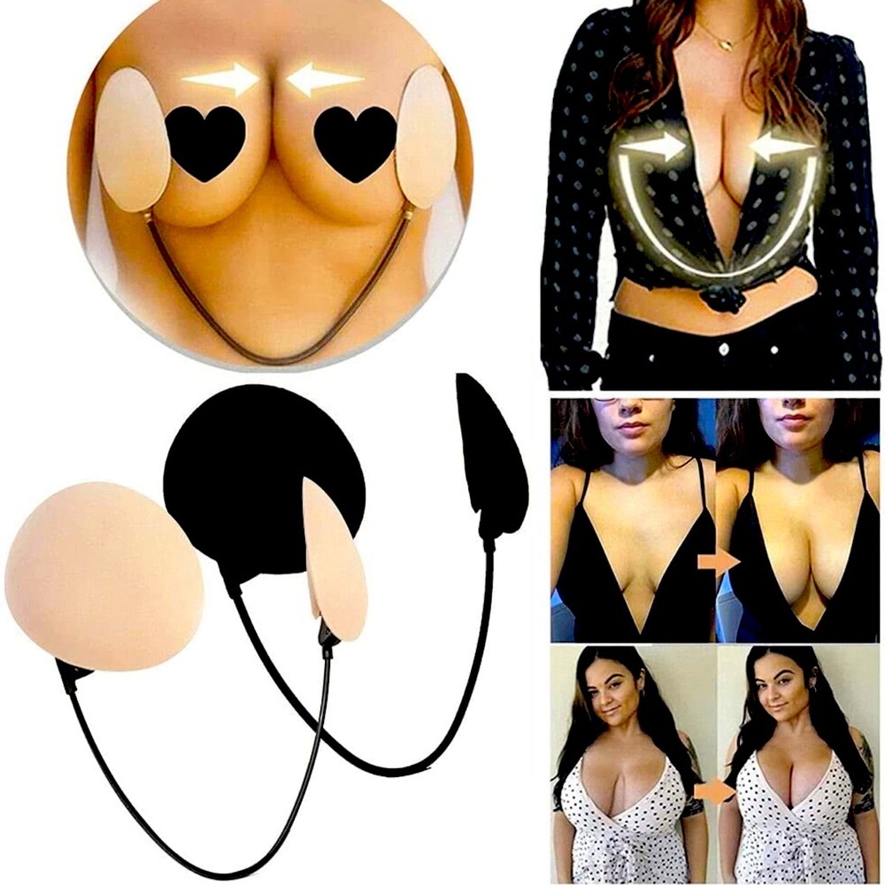 Women Push Up Frontless Bra Kit Wire, Strapless Backless Seamless Adjustable